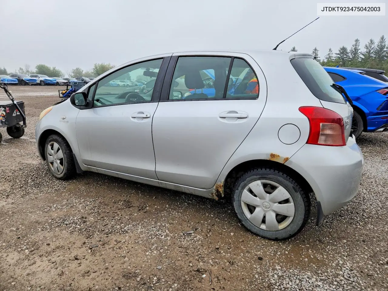 2007 TOYOTA YARIS VIN JTDKT923475042003 — фото 2