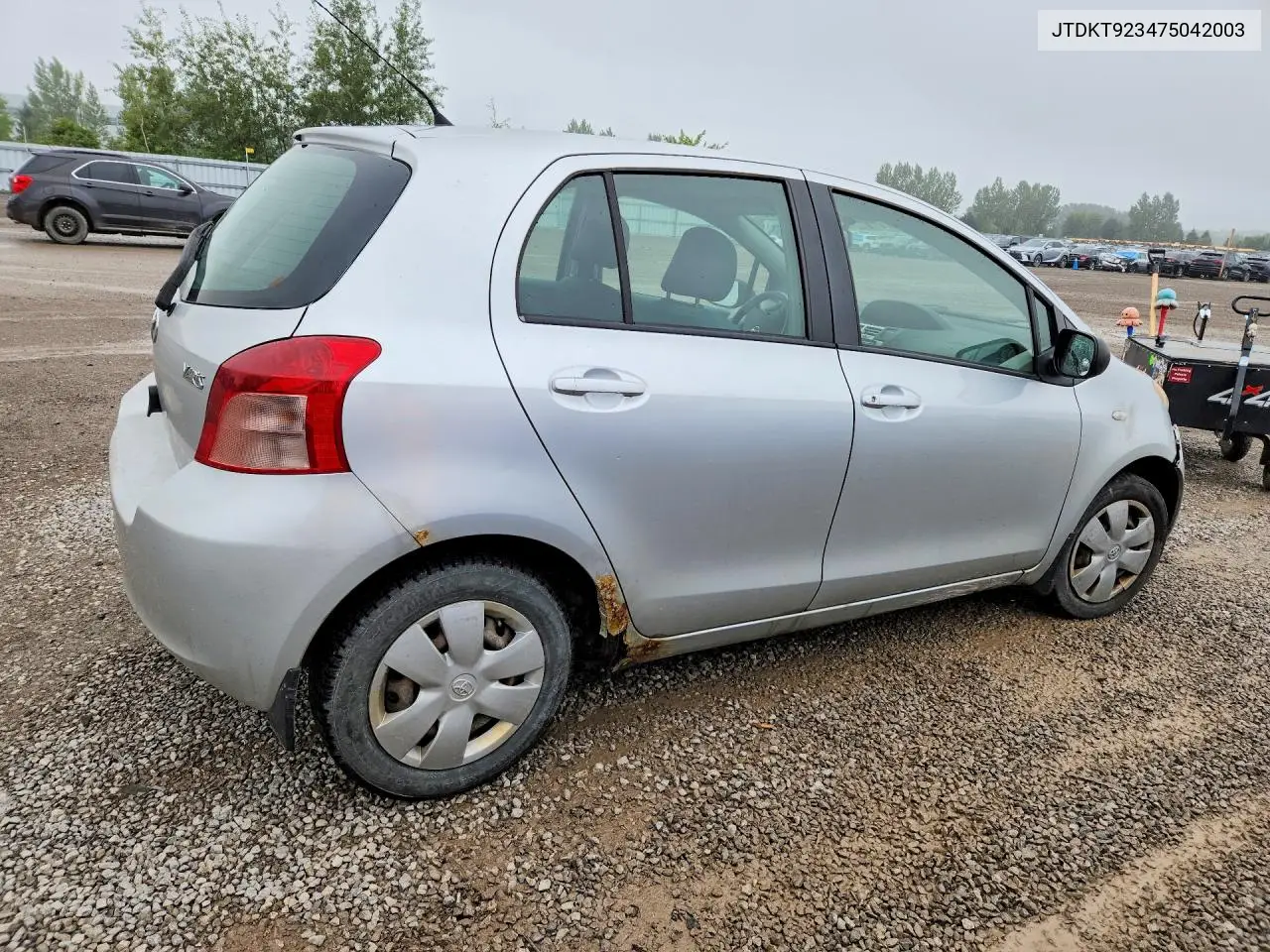 2007 TOYOTA YARIS VIN JTDKT923475042003 — фото 3