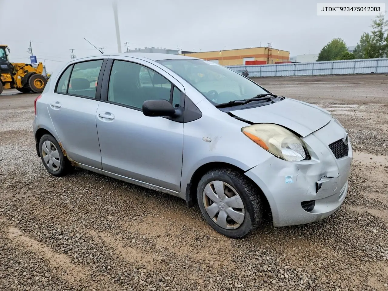 2007 TOYOTA YARIS VIN JTDKT923475042003 — фото 4