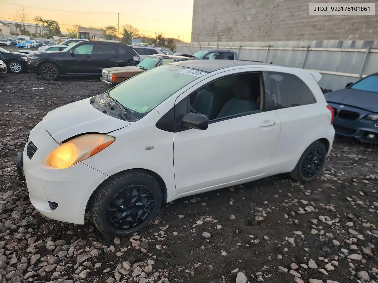 TOYOTA YARIS 2007, VIN JTDJT923175101861