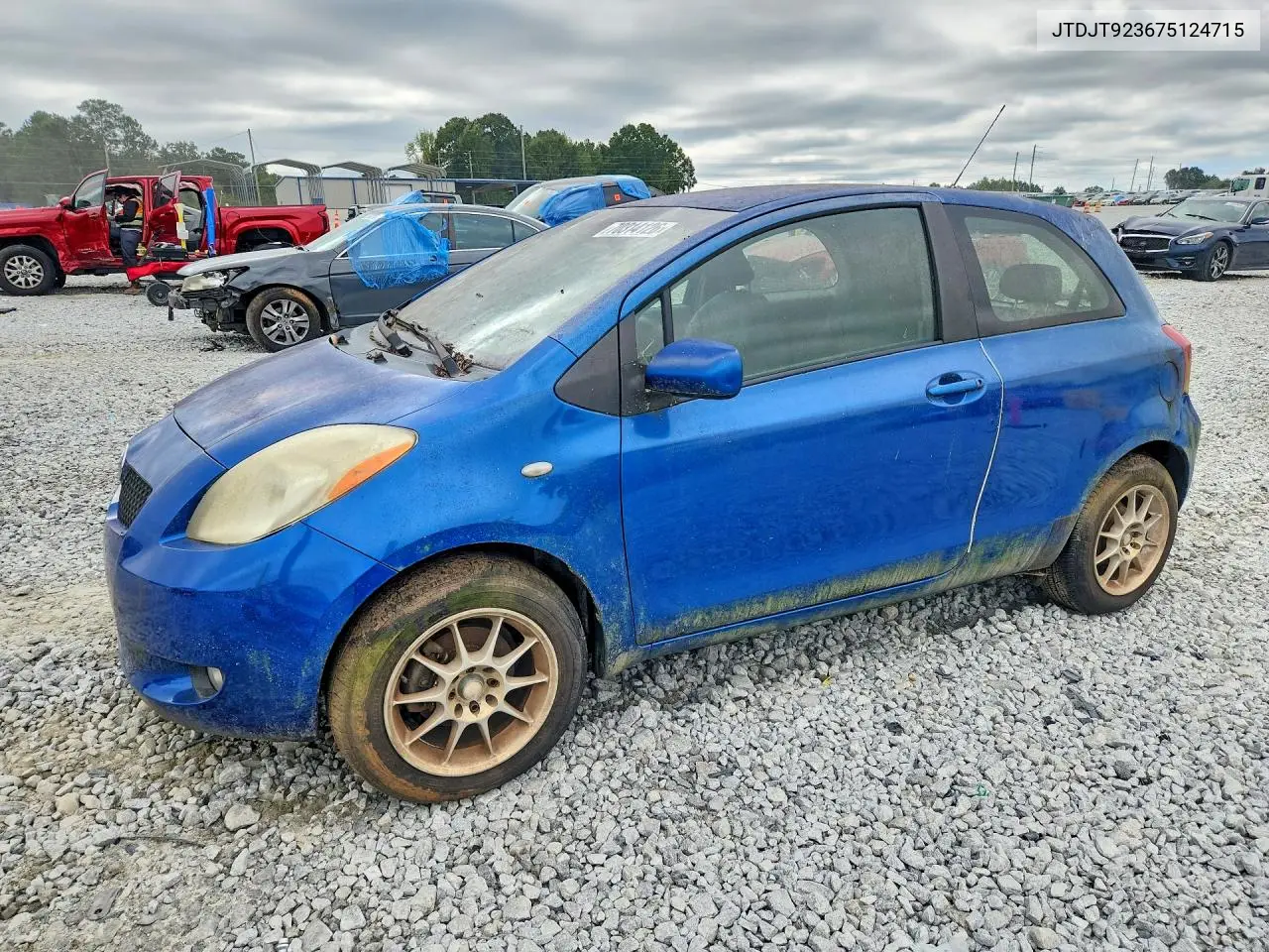 TOYOTA YARIS 2007, VIN JTDJT923675124715