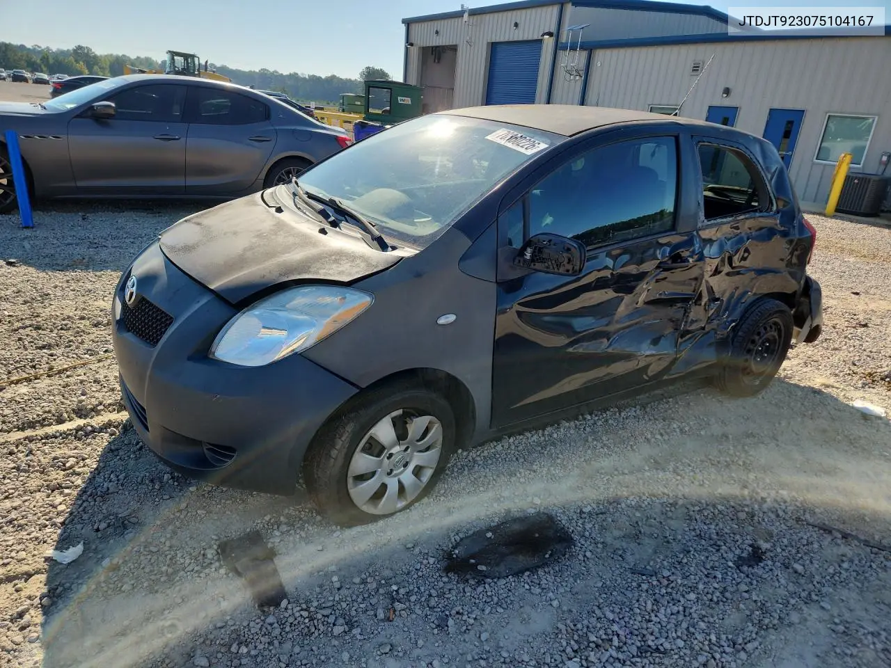 TOYOTA YARIS 2007, VIN JTDJT923075104167