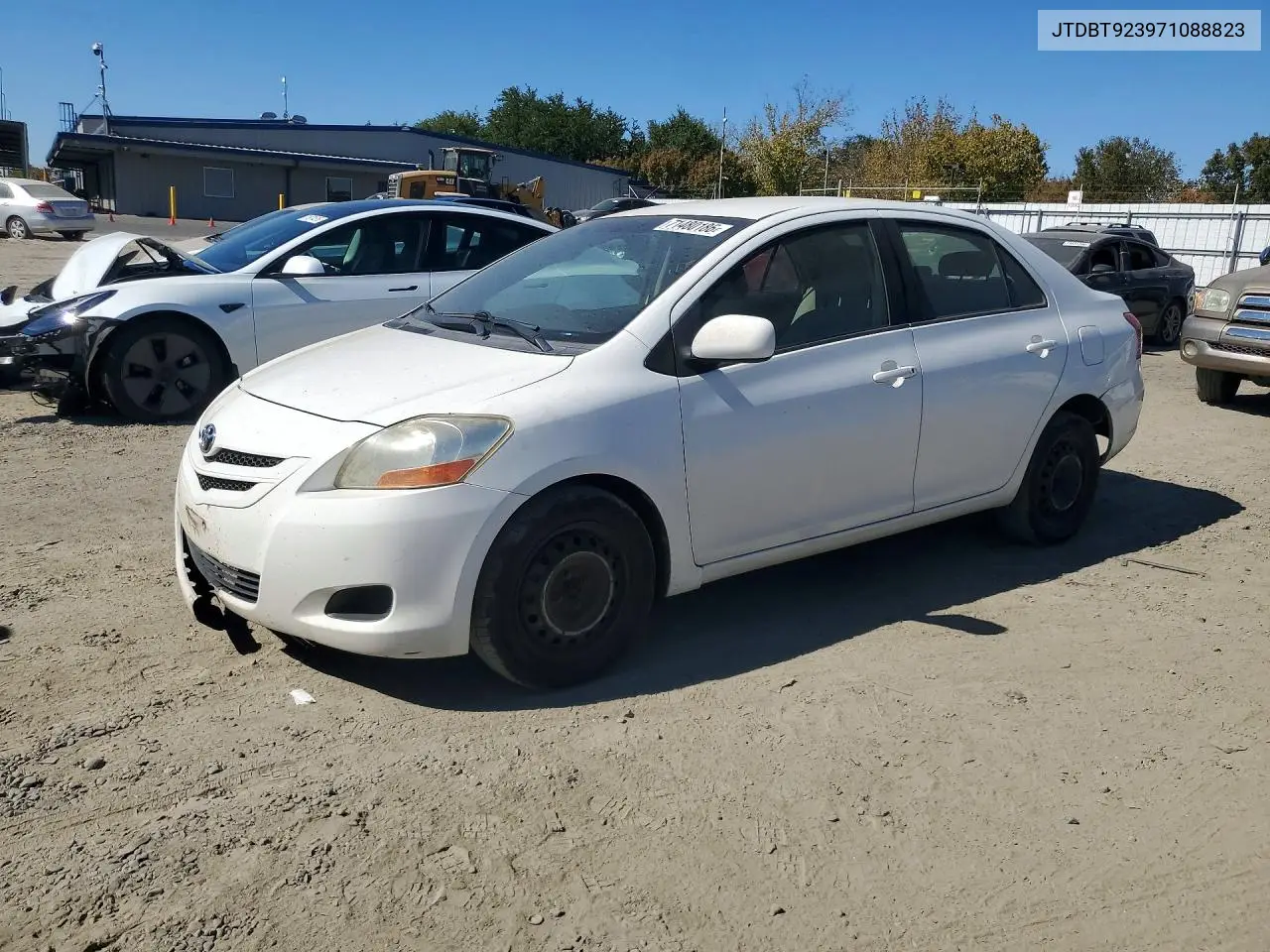 TOYOTA YARIS 2007, VIN JTDBT923971088823