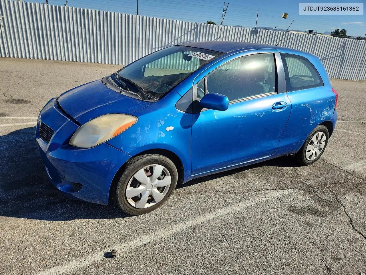TOYOTA YARIS 2008, VIN JTDJT923685161362