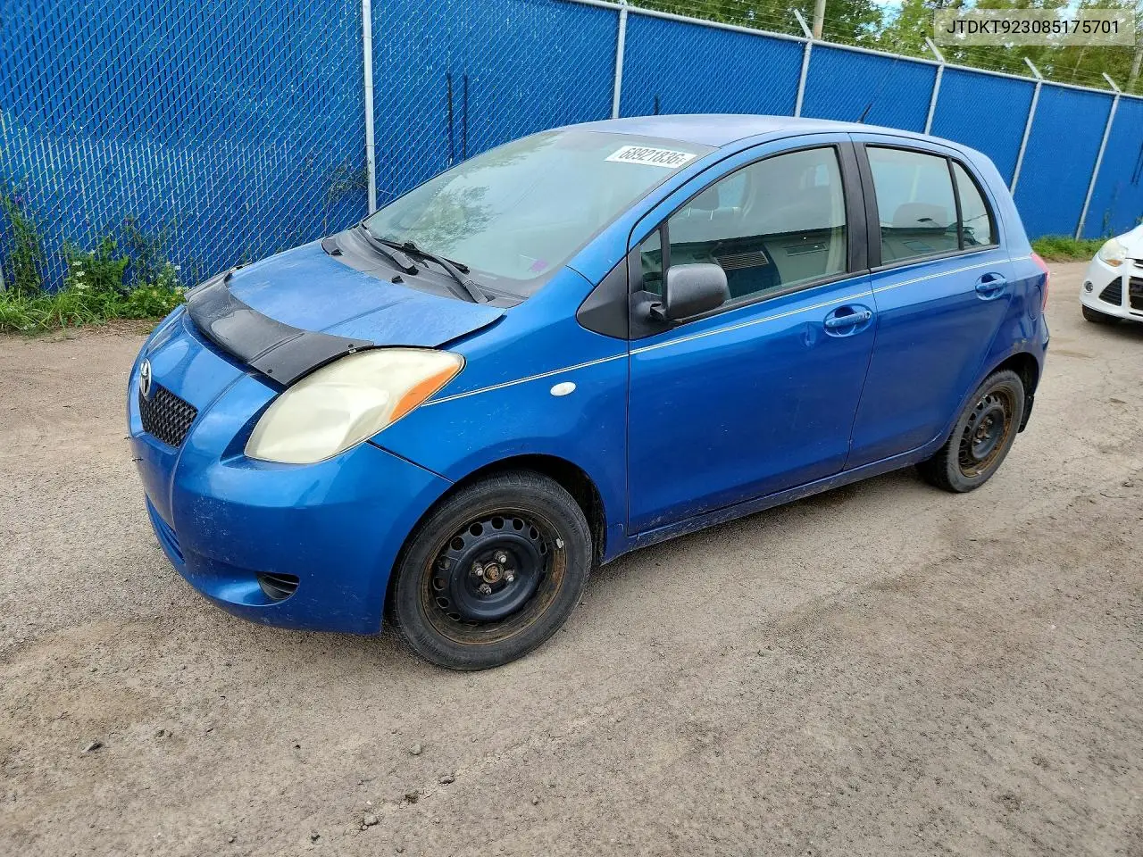 TOYOTA YARIS 2008, VIN JTDKT923085175701
