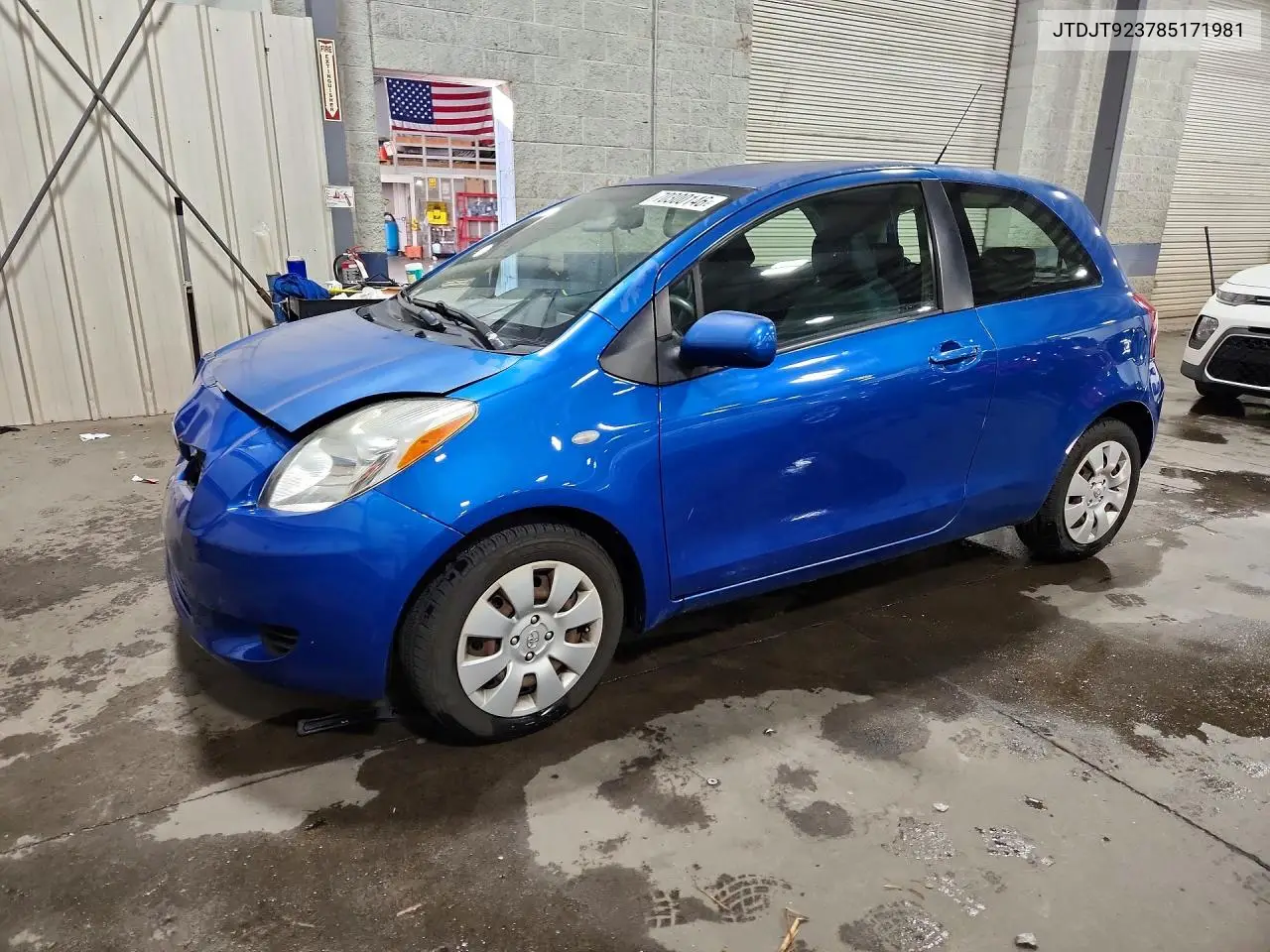 TOYOTA YARIS 2008, VIN JTDJT923785171981