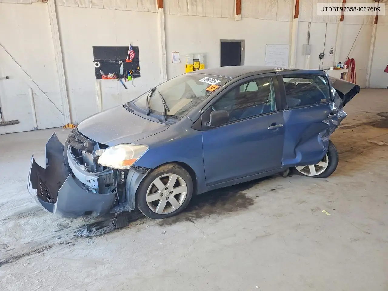 TOYOTA YARIS 2008, VIN JTDBT923584037609