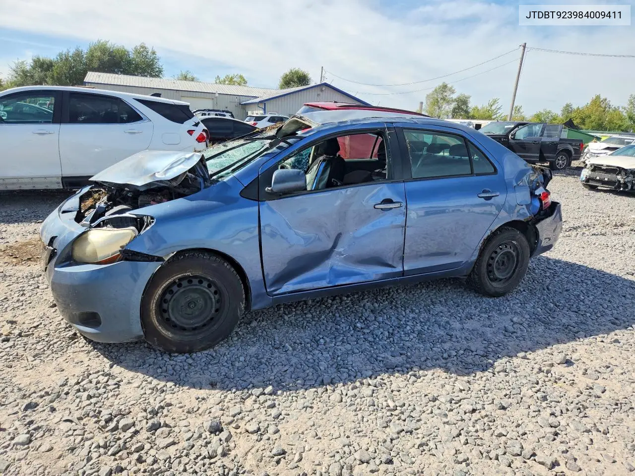 TOYOTA YARIS 2008, VIN JTDBT923984009411