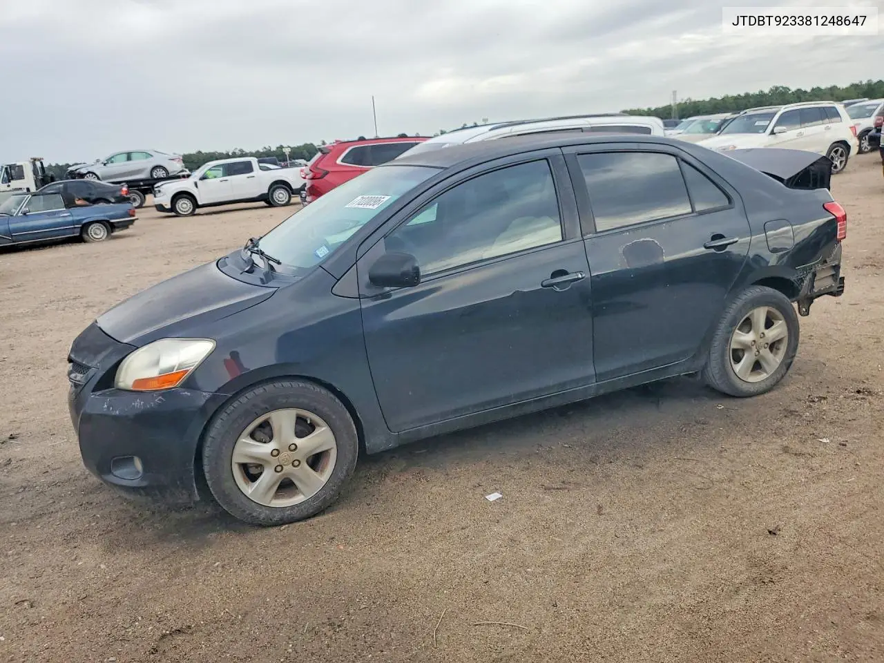TOYOTA YARIS 2008, VIN JTDBT923381248647