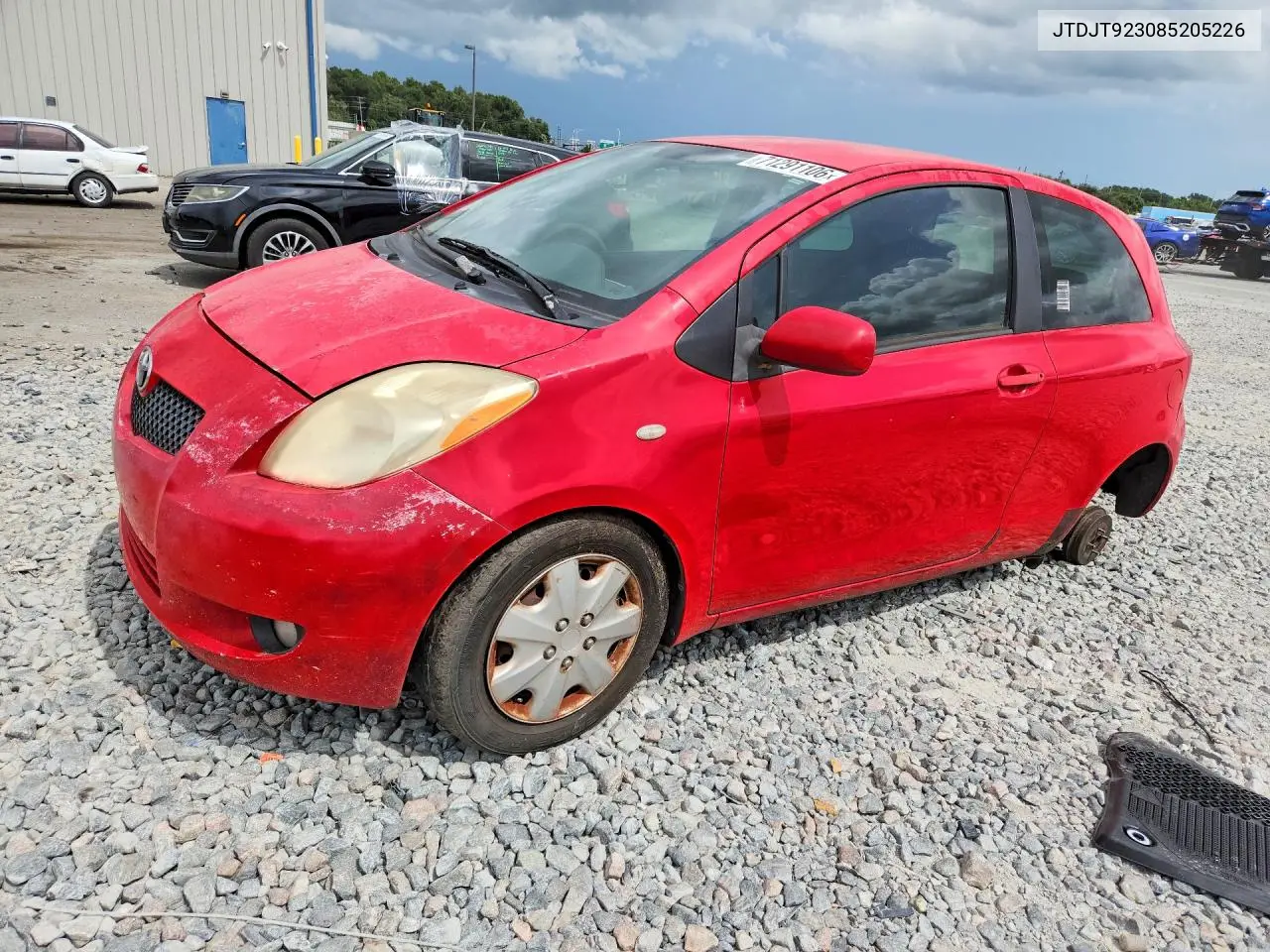 TOYOTA YARIS 2008, VIN JTDJT923085205226