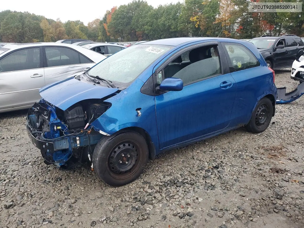 TOYOTA YARIS 2008, VIN JTDJT923885200341