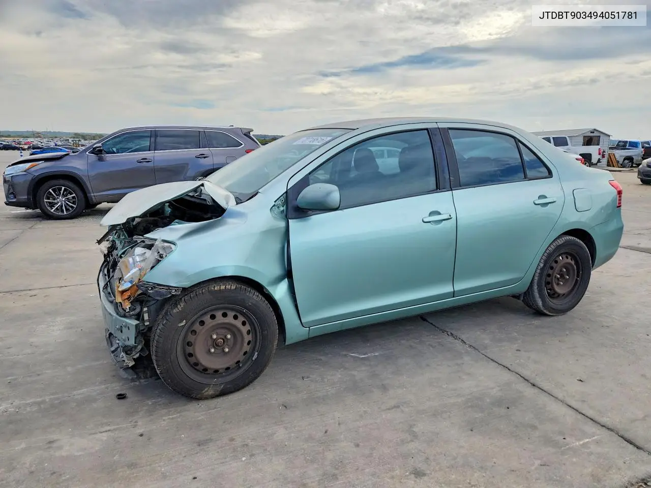 TOYOTA YARIS 2009, VIN JTDBT903494051781