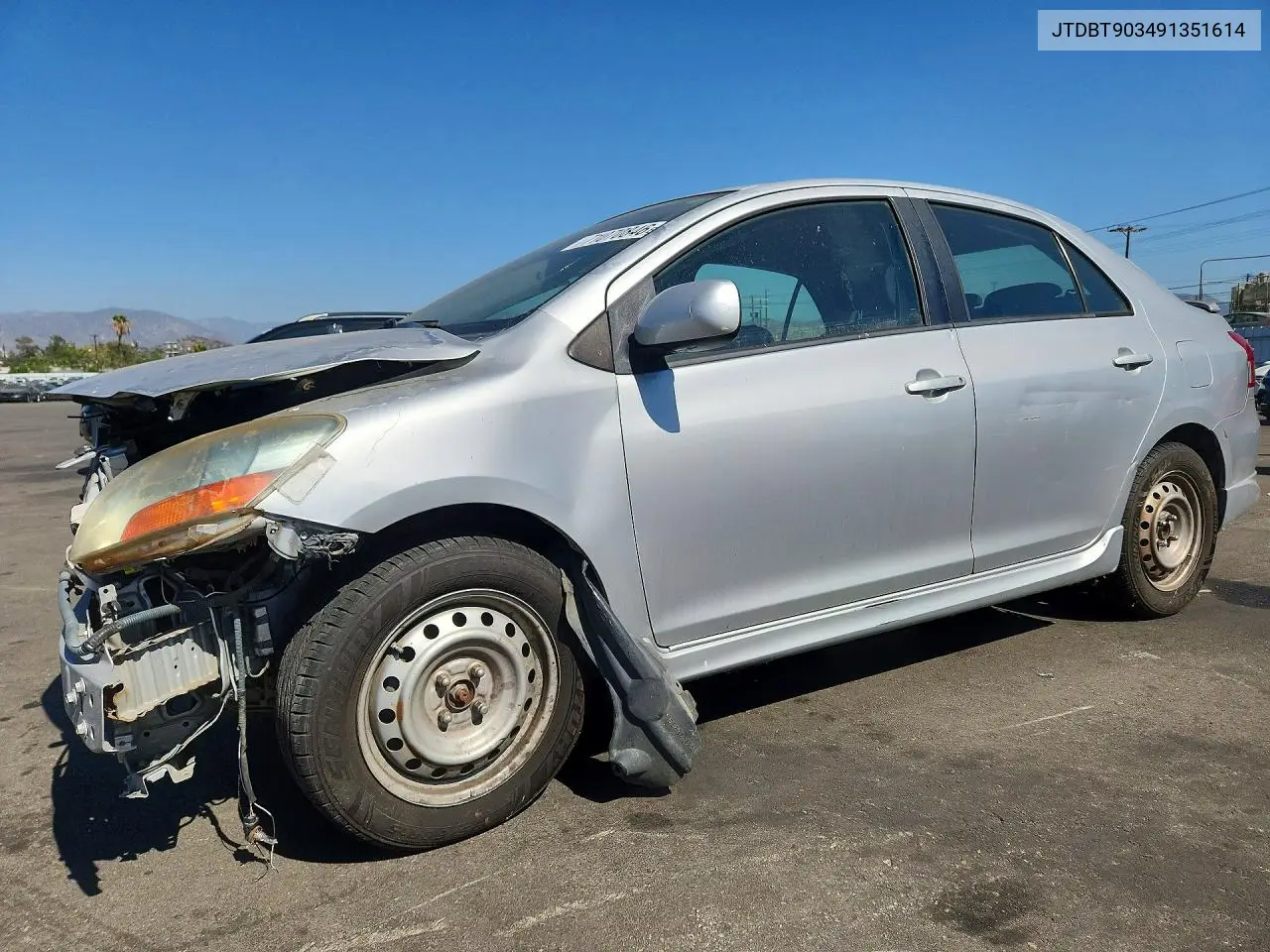TOYOTA YARIS 2009, VIN JTDBT903491351614