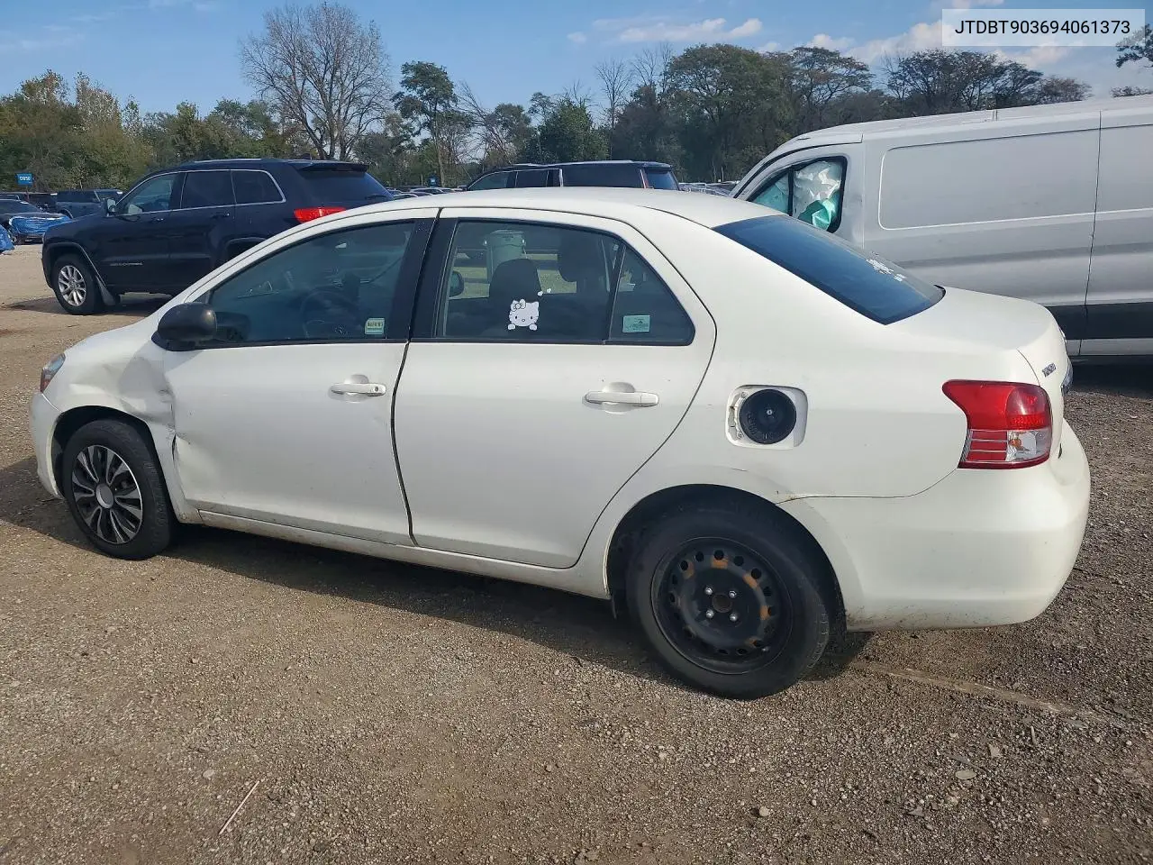 2009 TOYOTA YARIS VIN JTDBT903694061373 — фото 2