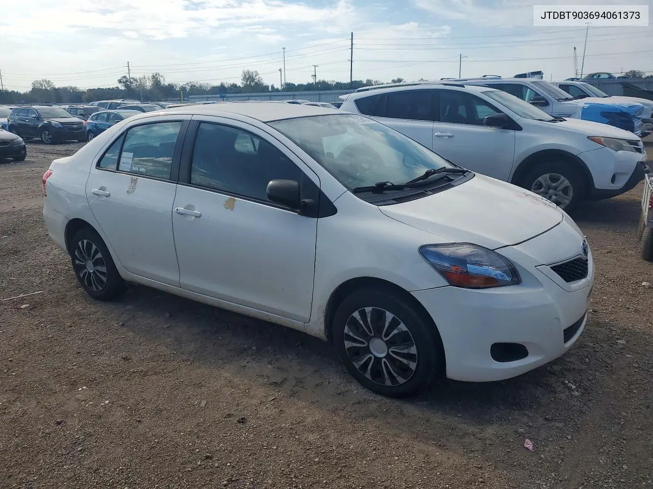 2009 TOYOTA YARIS VIN JTDBT903694061373 — фото 4