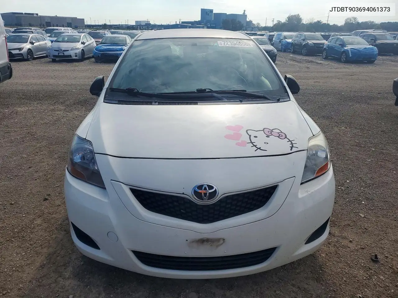 2009 TOYOTA YARIS VIN JTDBT903694061373 — фото 5