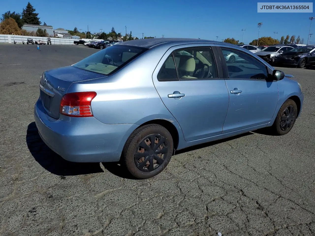 2010 TOYOTA YARIS VIN JTDBT4K36A1365504 — фото 3