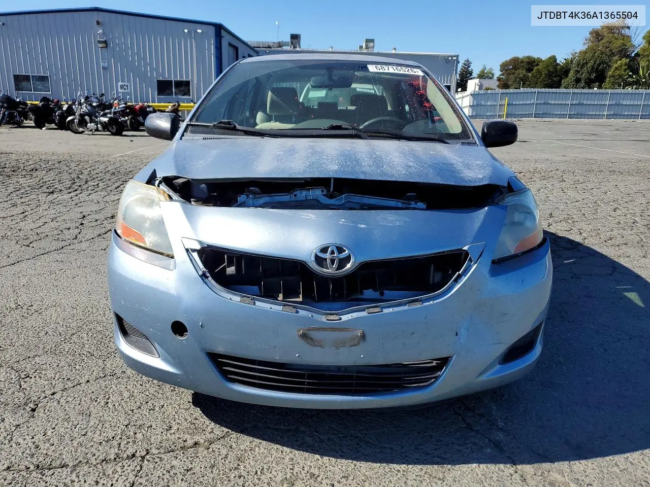 2010 TOYOTA YARIS VIN JTDBT4K36A1365504 — фото 5