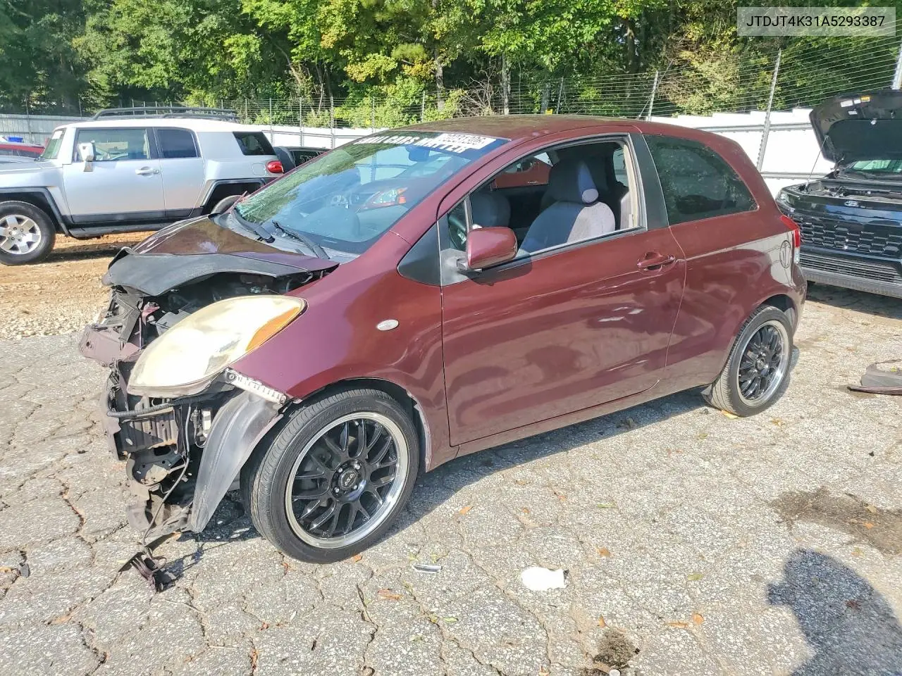 TOYOTA YARIS 2010, VIN JTDJT4K31A5293387
