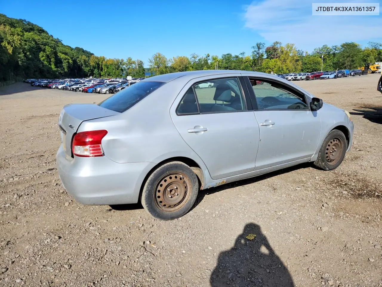 2010 TOYOTA YARIS VIN JTDBT4K3XA1361357 — фото 3