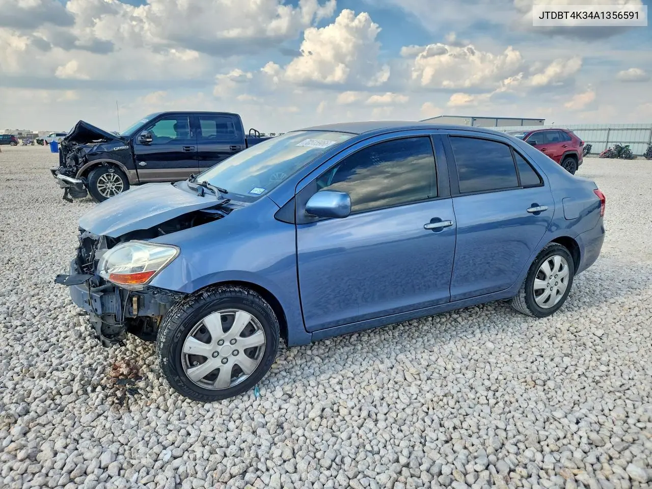 TOYOTA YARIS 2010, VIN JTDBT4K34A1356591
