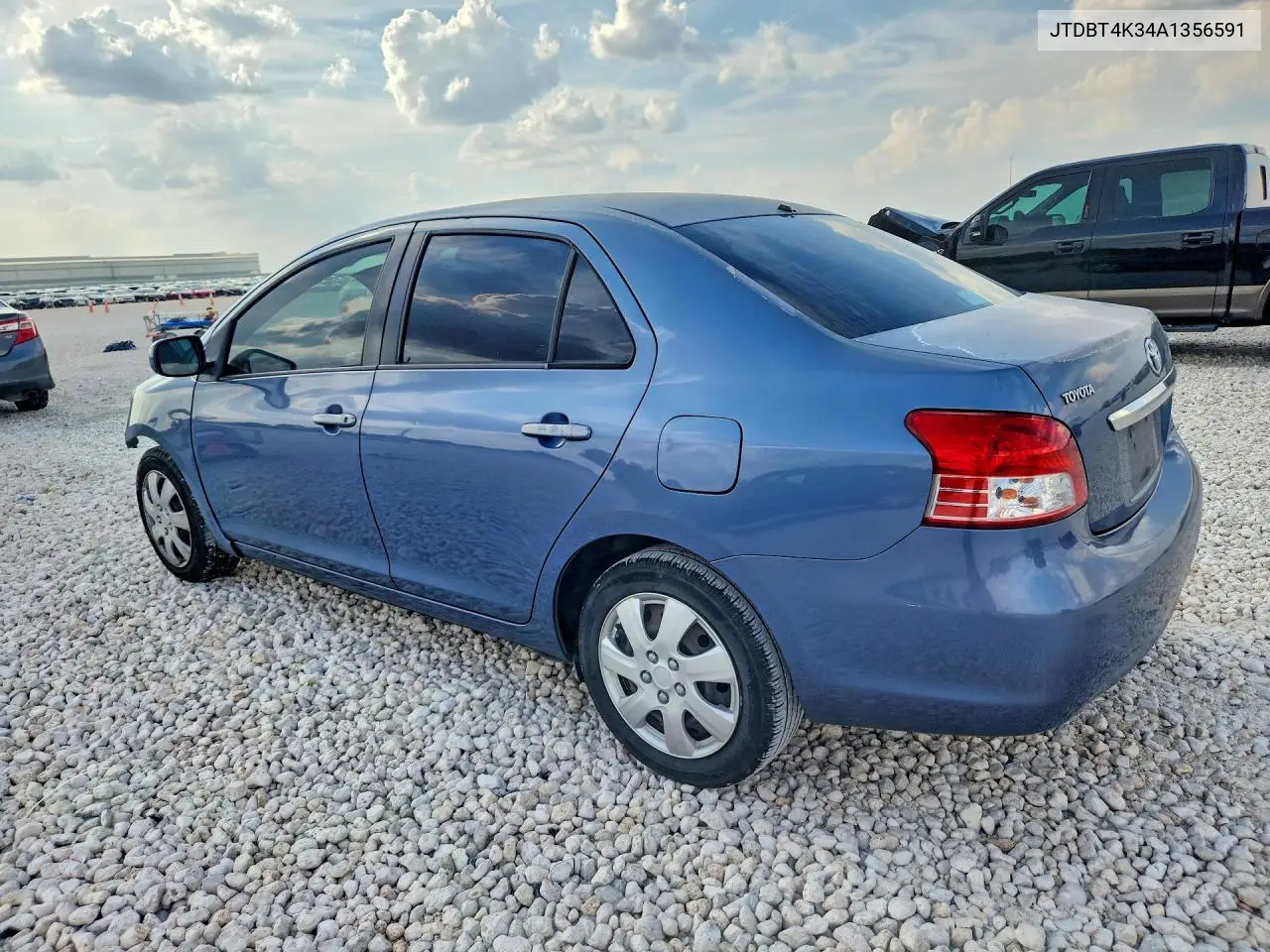 2010 TOYOTA YARIS VIN JTDBT4K34A1356591 — фото 2