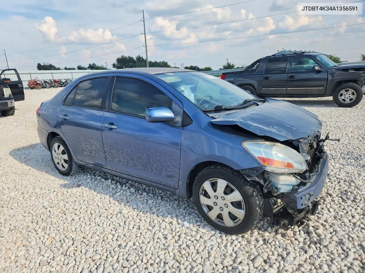 2010 TOYOTA YARIS VIN JTDBT4K34A1356591 — фото 4
