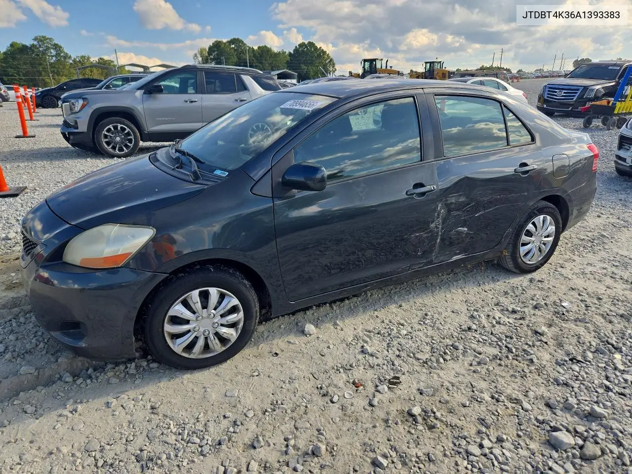 TOYOTA YARIS 2010, VIN JTDBT4K36A1393383