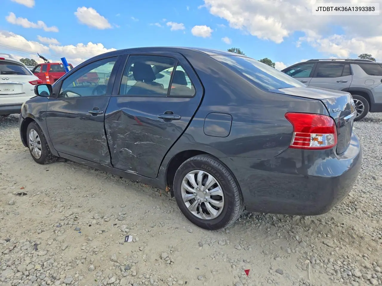 2010 TOYOTA YARIS VIN JTDBT4K36A1393383 — фото 2