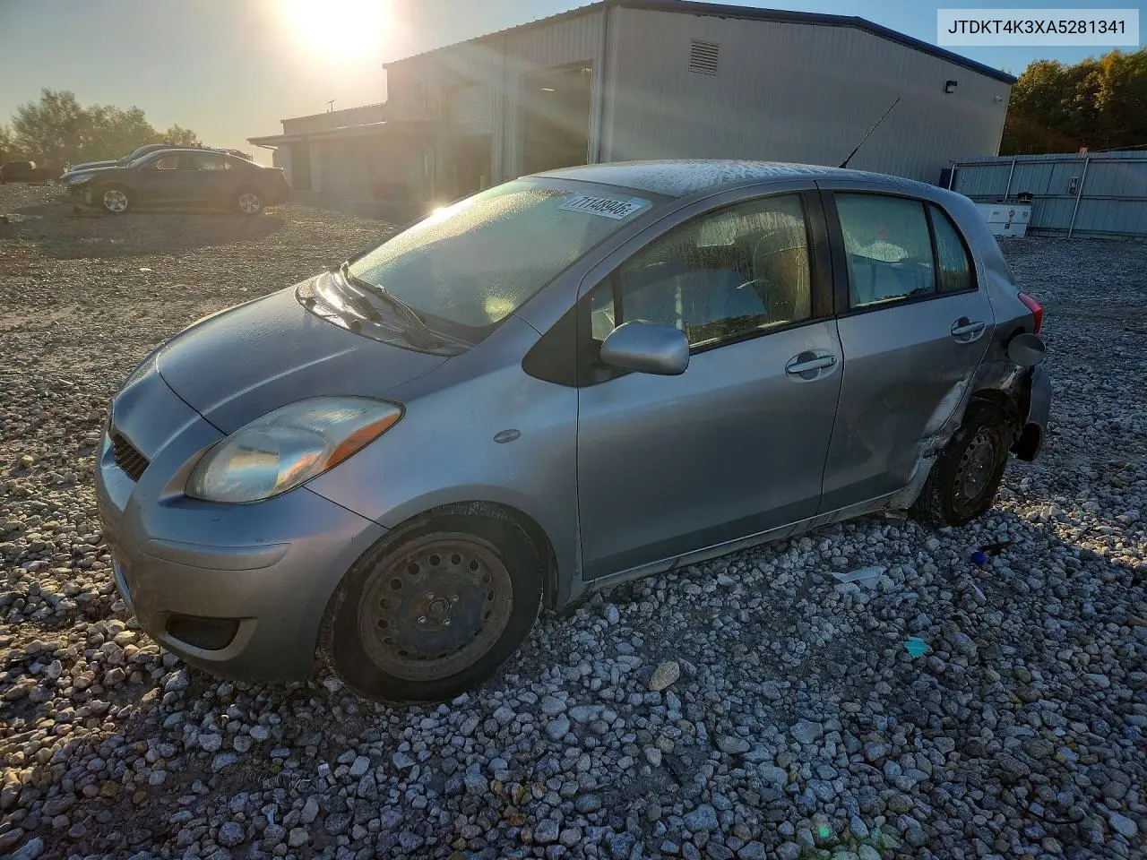TOYOTA YARIS 2010, VIN JTDKT4K3XA5281341