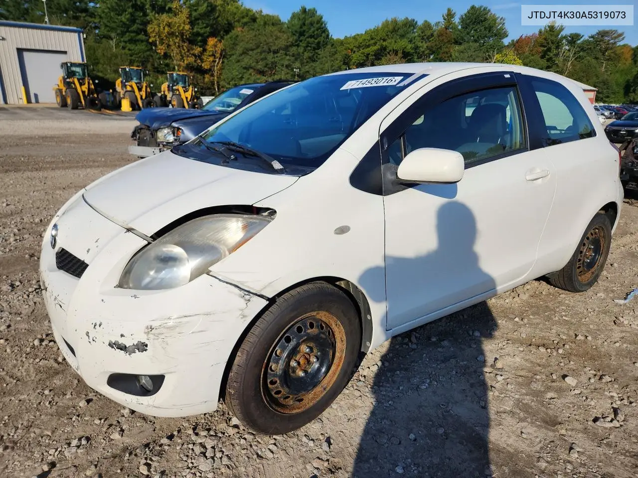 TOYOTA YARIS 2010, VIN JTDJT4K30A5319073