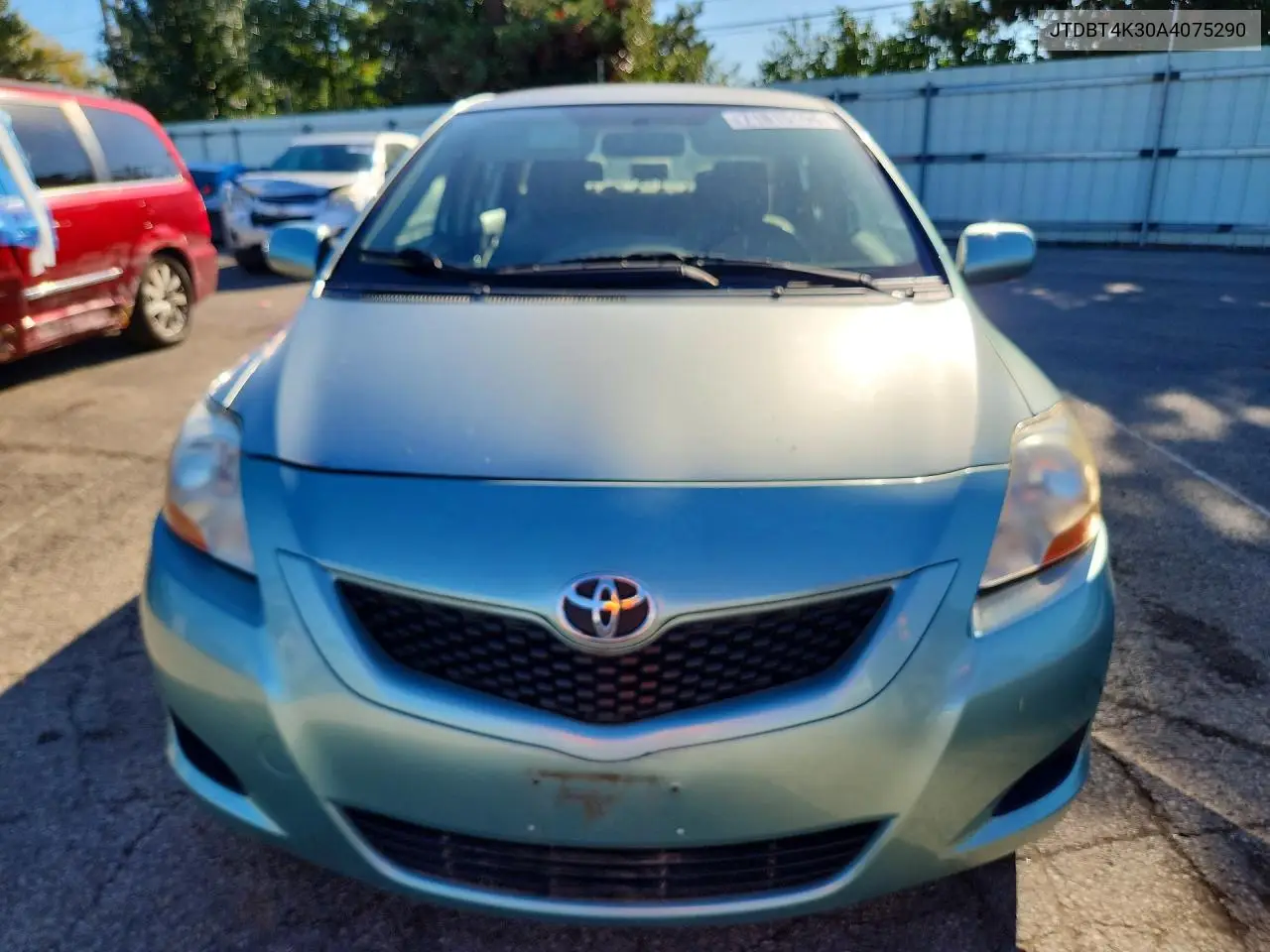 2010 TOYOTA YARIS VIN JTDBT4K30A4075290 — фото 5