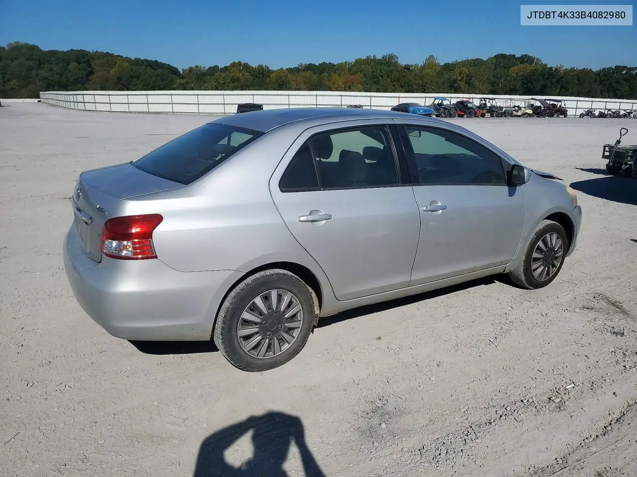 2011 TOYOTA YARIS VIN JTDBT4K33B4082980 — фото 3