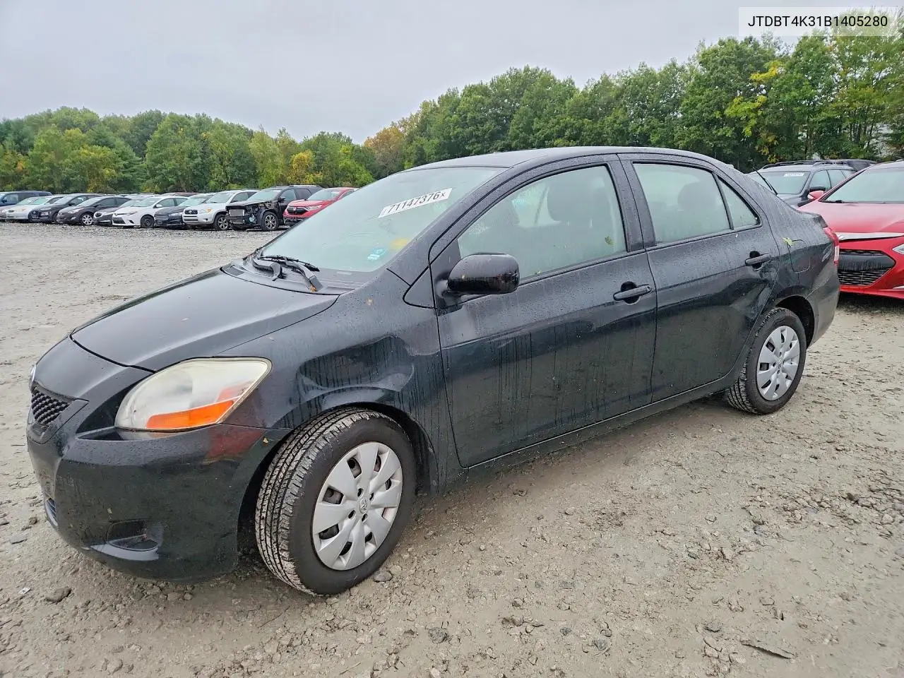 TOYOTA YARIS 2011, VIN JTDBT4K31B1405280
