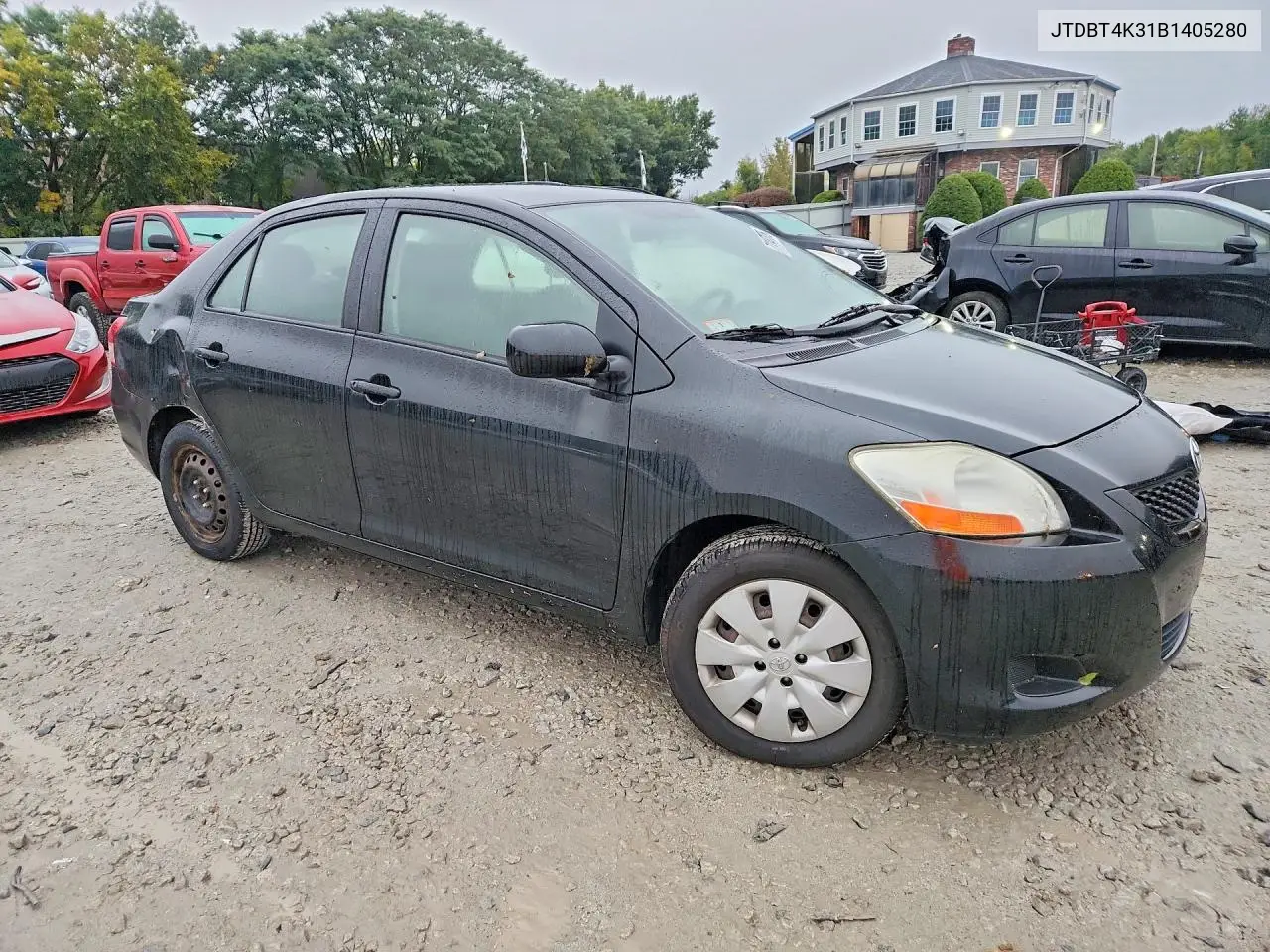 2011 TOYOTA YARIS VIN JTDBT4K31B1405280 — фото 4