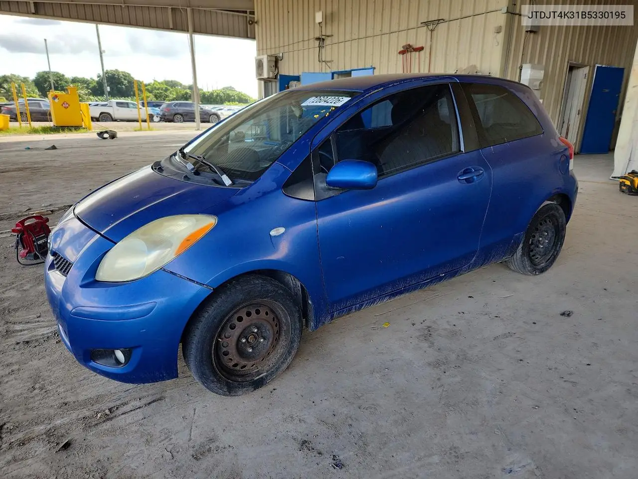 TOYOTA YARIS 2011, VIN JTDJT4K31B5330195
