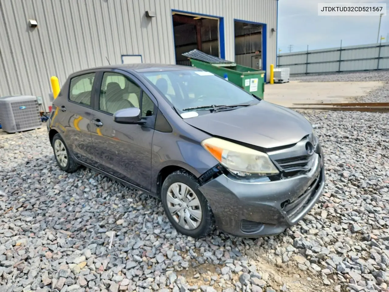 2012 TOYOTA YARIS VIN JTDKTUD32CD521567 — фото 4