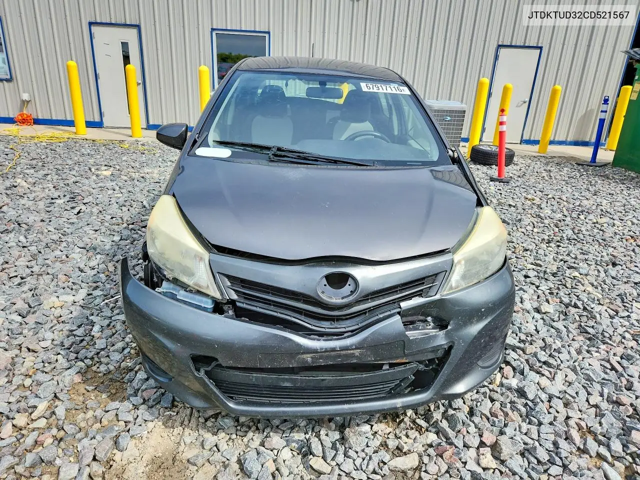 2012 TOYOTA YARIS VIN JTDKTUD32CD521567 — фото 5