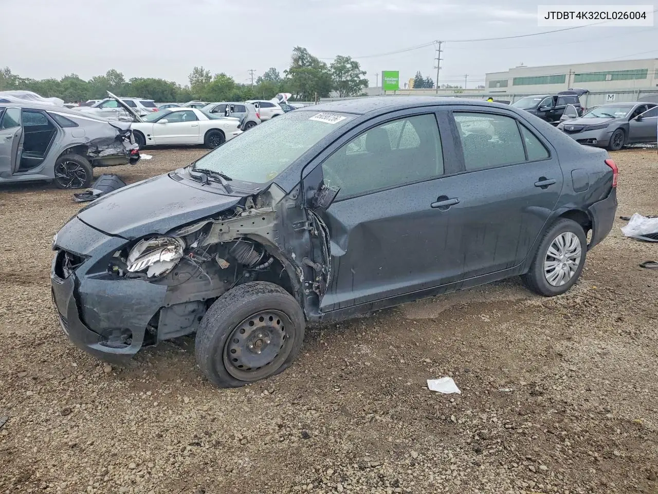 TOYOTA YARIS 2012, VIN JTDBT4K32CL026004