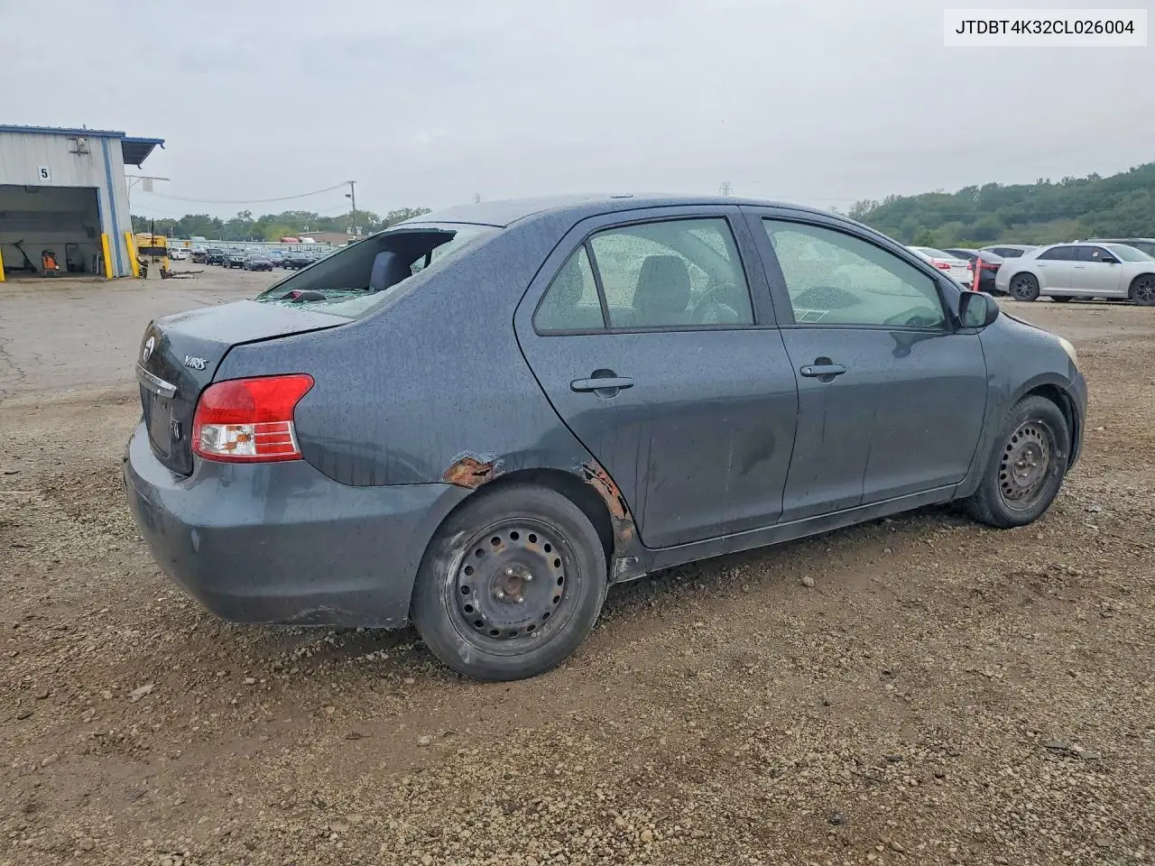 2012 TOYOTA YARIS VIN JTDBT4K32CL026004 — фото 3