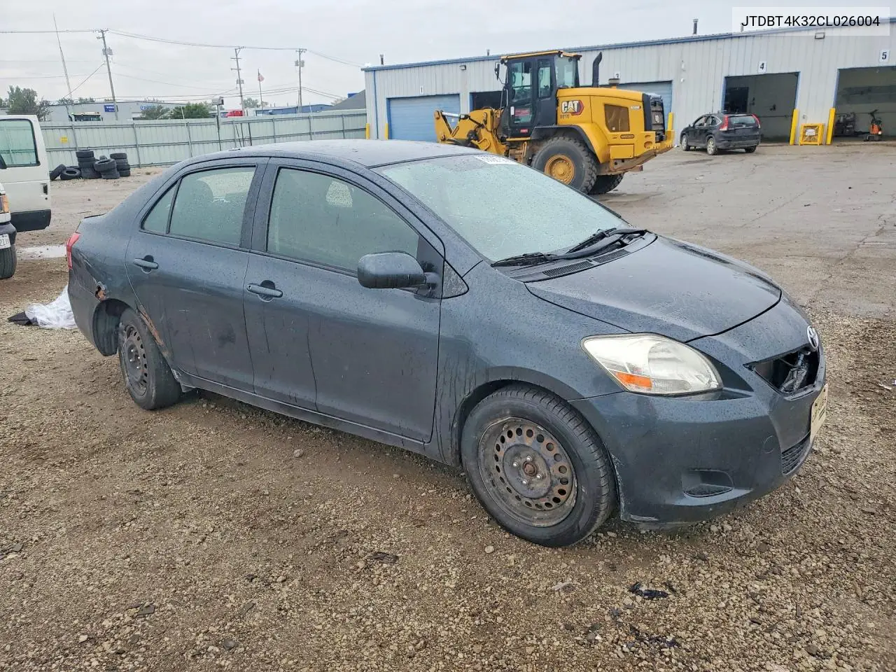 2012 TOYOTA YARIS VIN JTDBT4K32CL026004 — фото 4