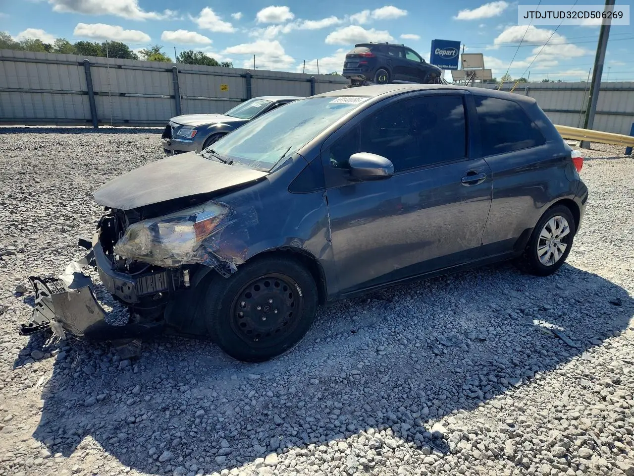 TOYOTA YARIS 2012, VIN JTDJTUD32CD506269