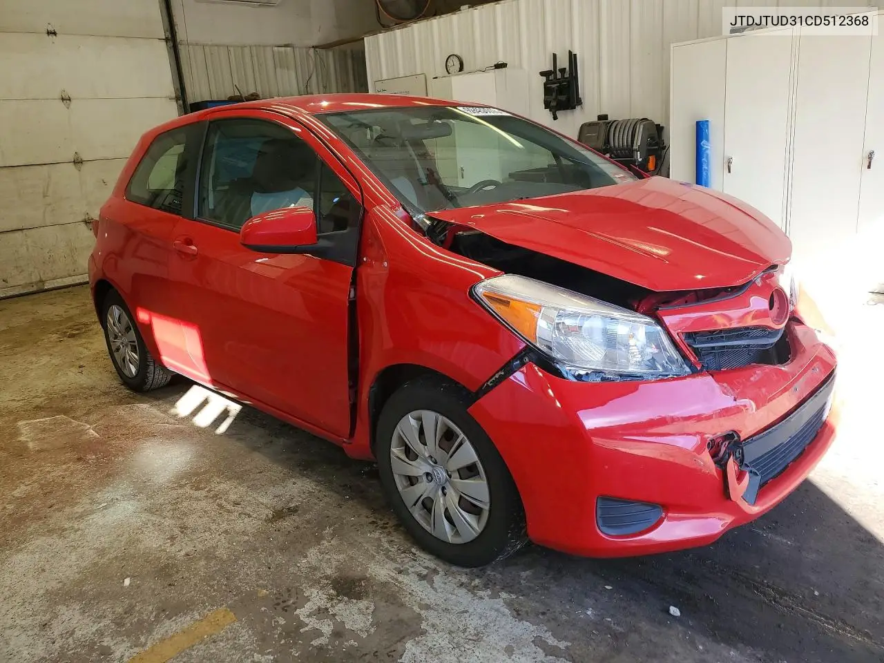 2012 TOYOTA YARIS VIN JTDJTUD31CD512368 — фото 4