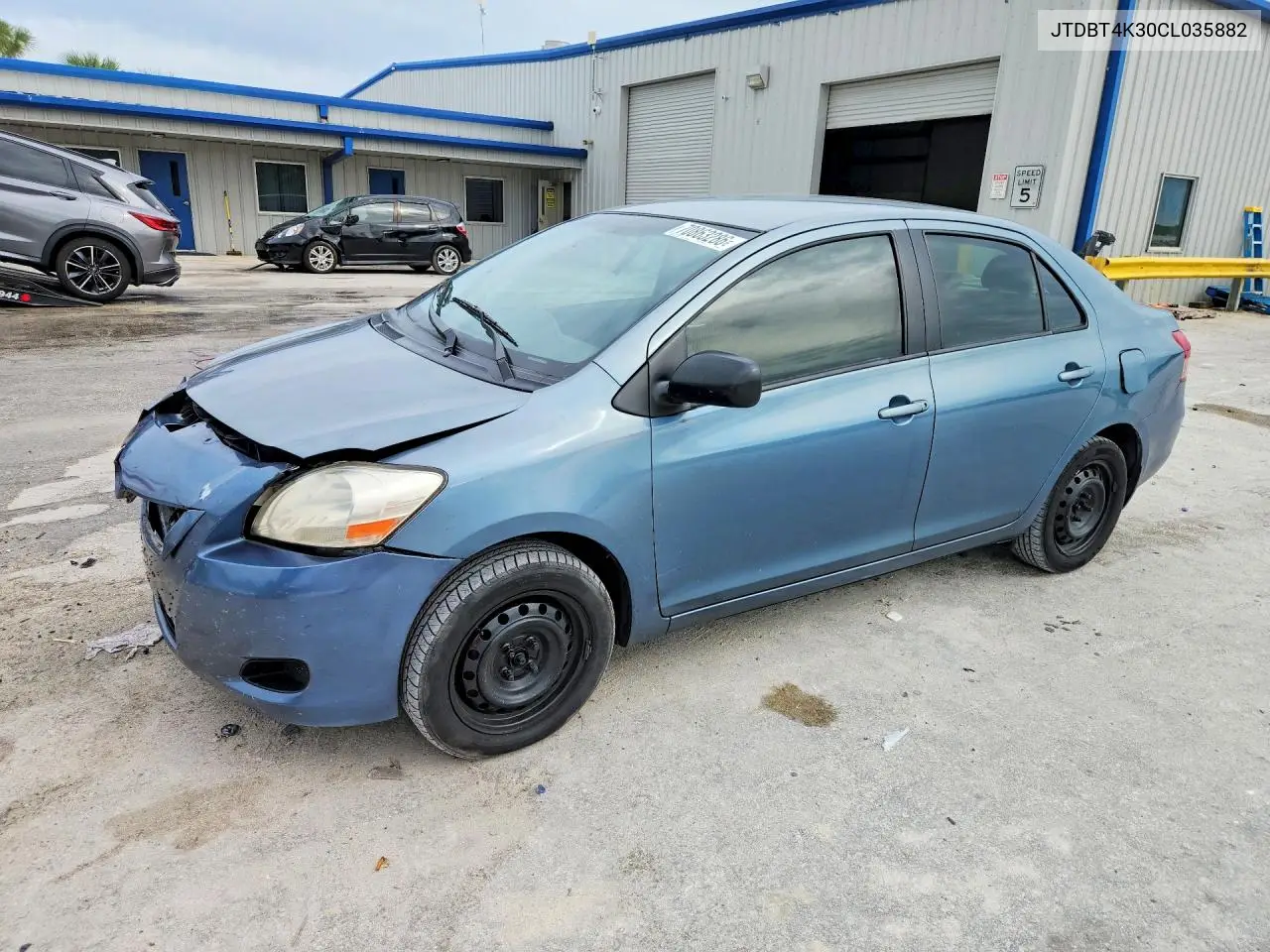 TOYOTA YARIS 2012, VIN JTDBT4K30CL035882