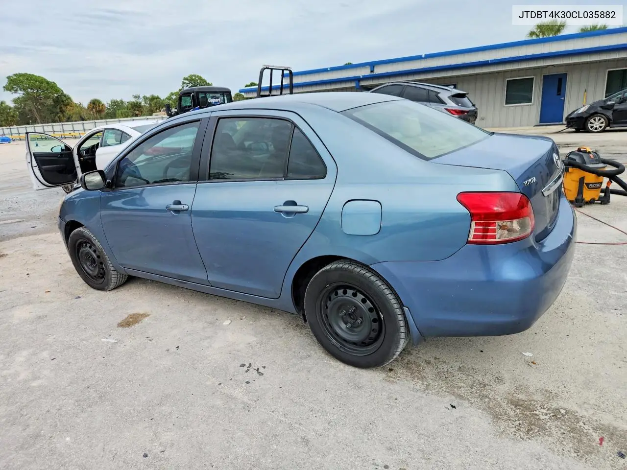 2012 TOYOTA YARIS VIN JTDBT4K30CL035882 — фото 2