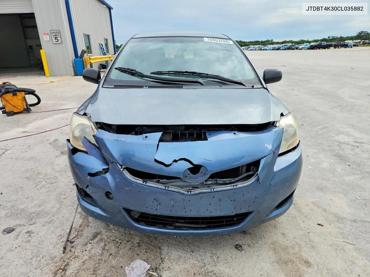 2012 TOYOTA YARIS VIN JTDBT4K30CL035882 — фото 5