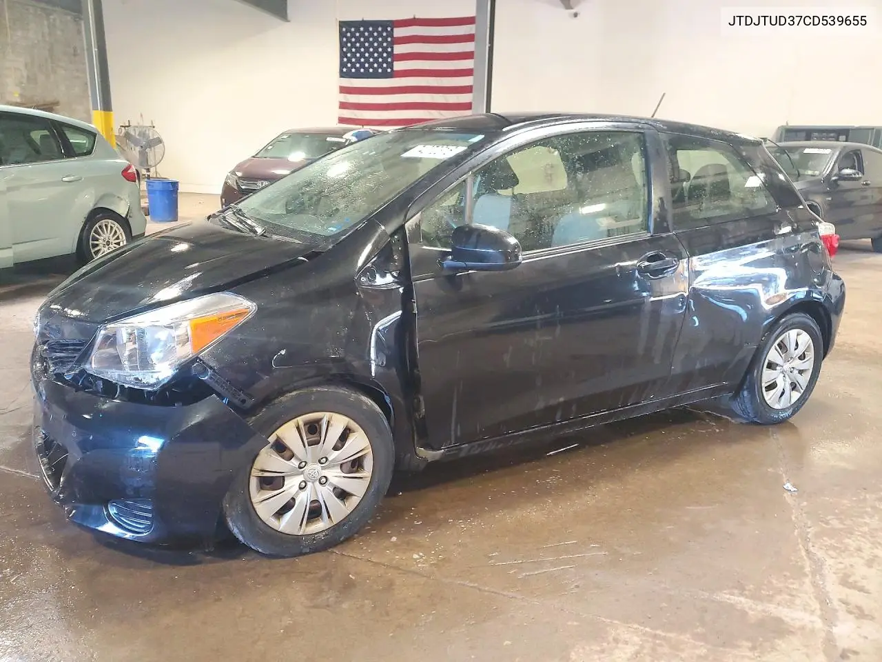 TOYOTA YARIS 2012, VIN JTDJTUD37CD539655