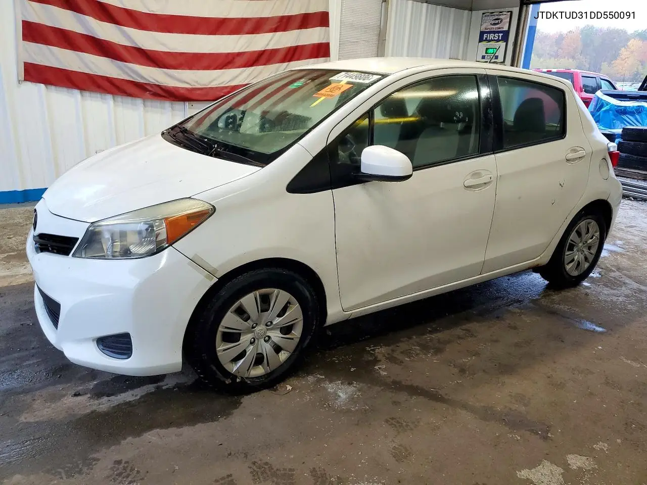 TOYOTA YARIS 2013, VIN JTDKTUD31DD550091