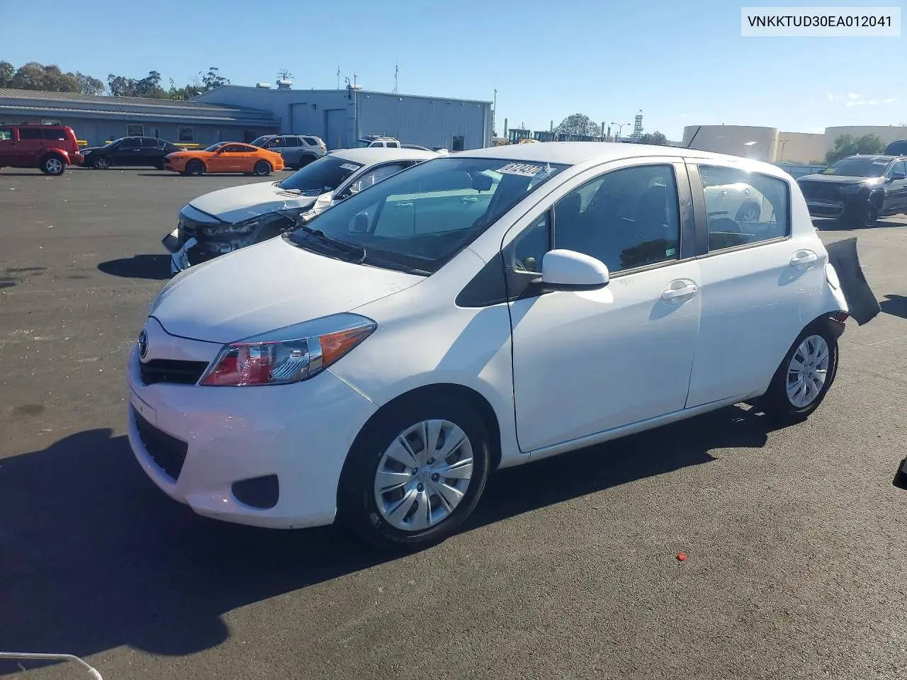 TOYOTA YARIS 2014, VIN VNKKTUD30EA012041
