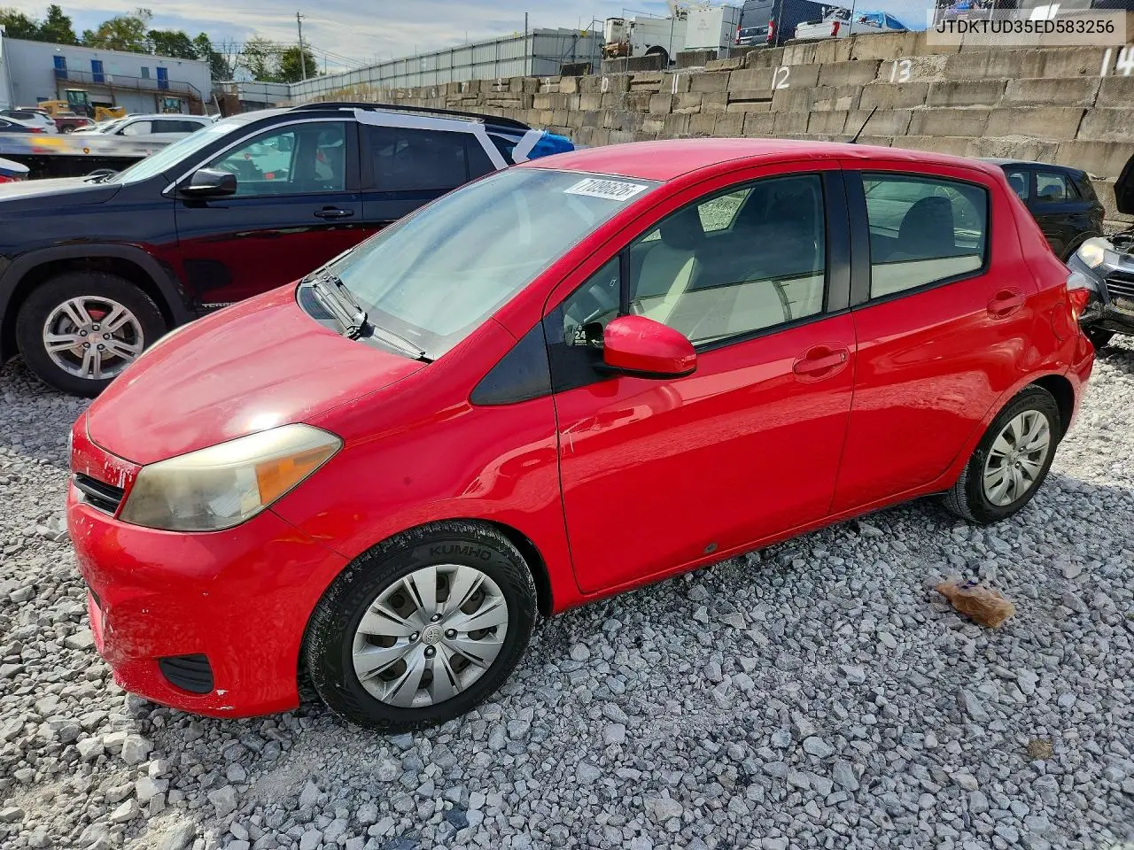 TOYOTA YARIS 2014, VIN JTDKTUD35ED583256